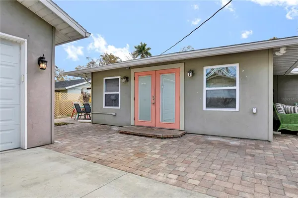 a view of a house with a outdoor space