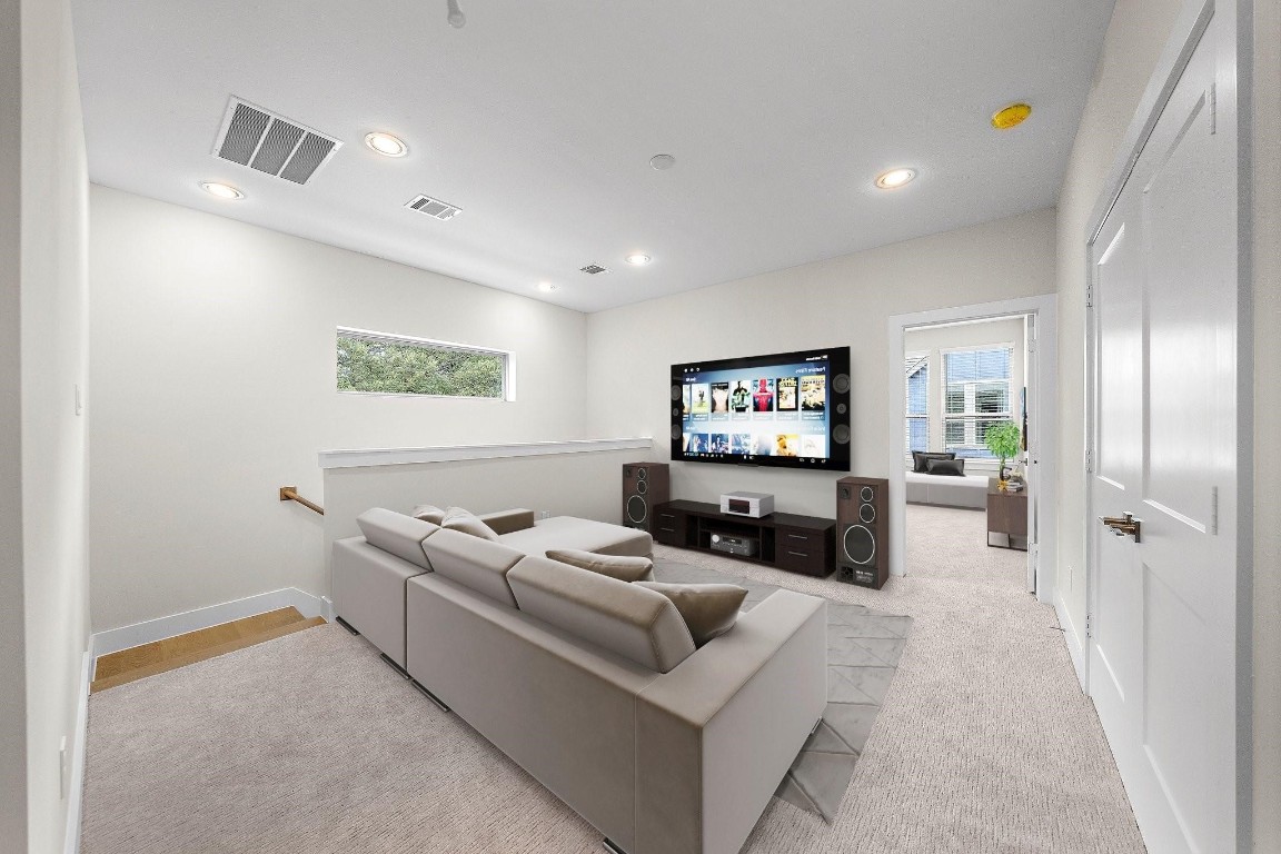 2200 Marnel Road, Unit I Houston, TX 77055 - Photo 9 of 25 a living room with furniture and a flat screen tv