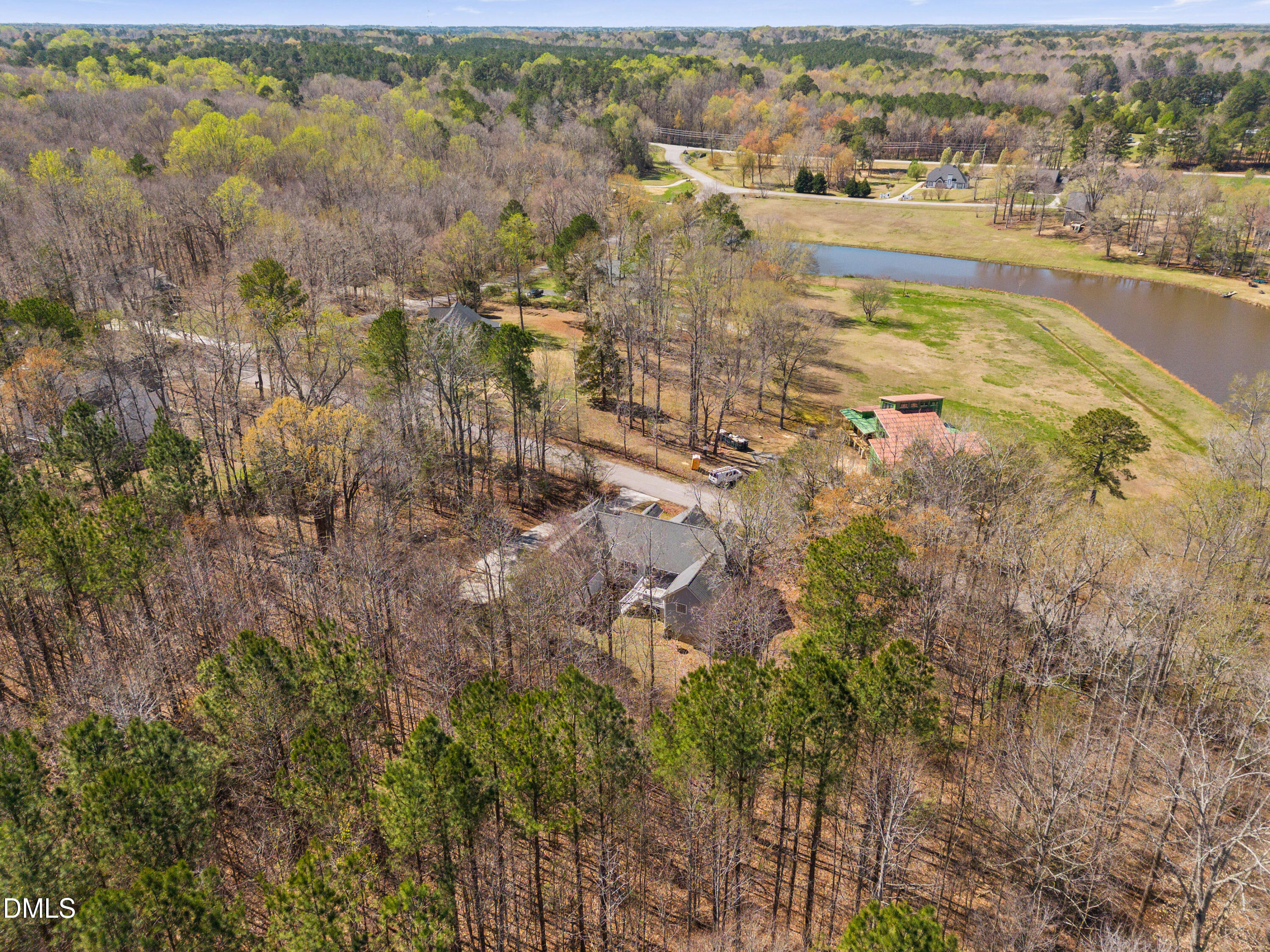 180 Normandy Road Louisburg, NC 27549 - Photo 66 of 73 Aerial Setting shot showing neighborhing