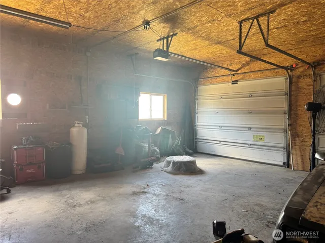 a view of a room with a furniture