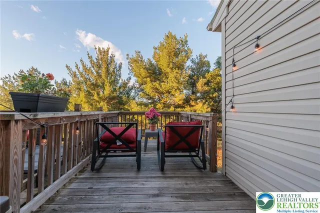 a view of deck with furniture
