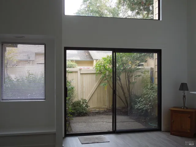 a view of a from a window