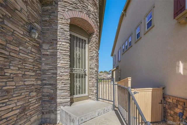 a view of front door of house
