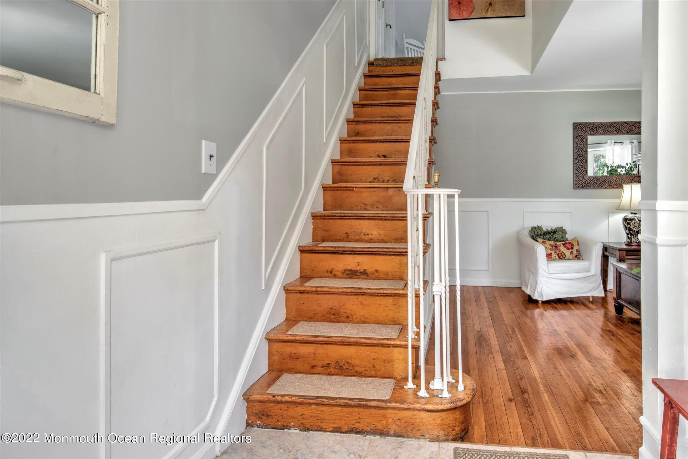 216 West Prospect Avenue Keyport, NJ 07735 - Photo 6 of 47 a view of entryway and hall with wooden floor