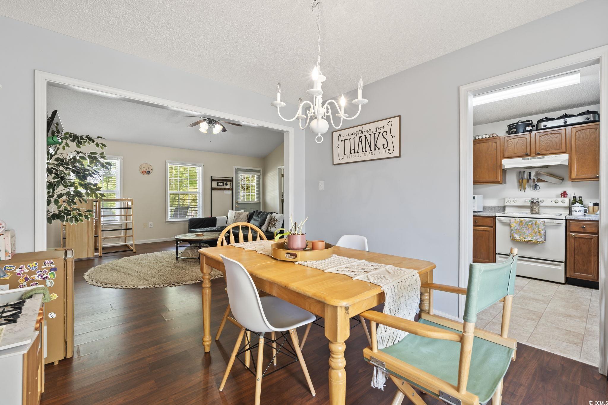 7530 Maple Swamp Road Gresham, SC 29546 - Photo 8 of 40 Dining room featuring ceiling fan with notable cha