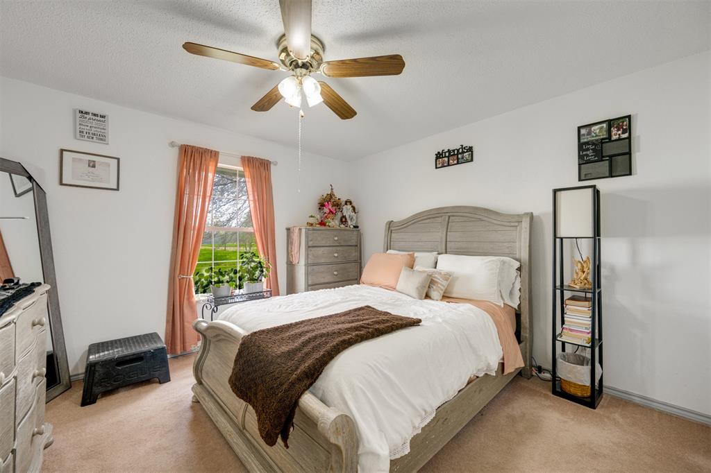 1876 Farm To Market 906 Powderly, TX 75473 - Photo 20 of 38 a bedroom with a bed a window and a flat screen tv