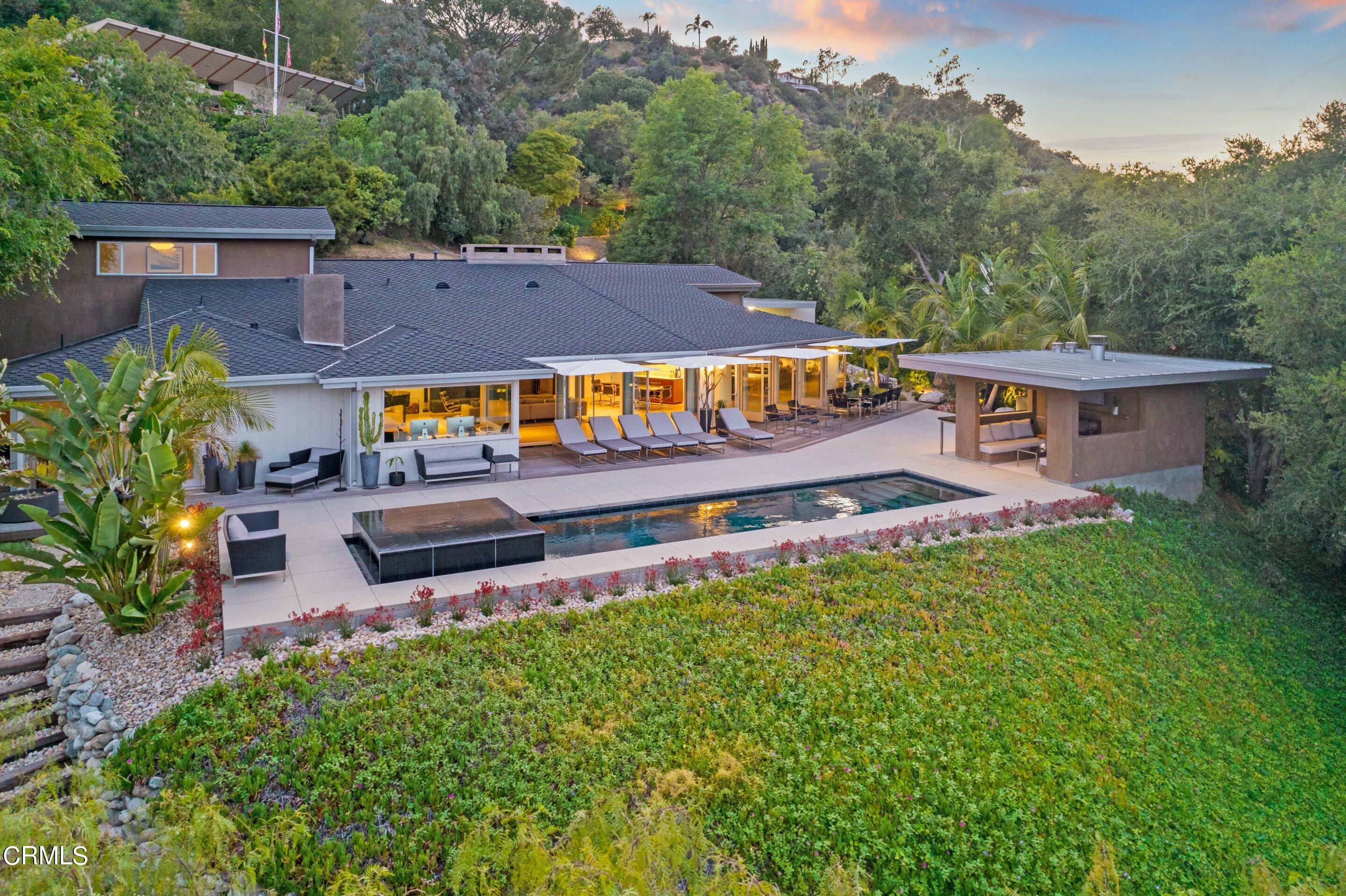 1460 Linda Ridge Road Pasadena, CA 91105 - Photo 1 of 63 an aerial view of a chairs and table in the garden