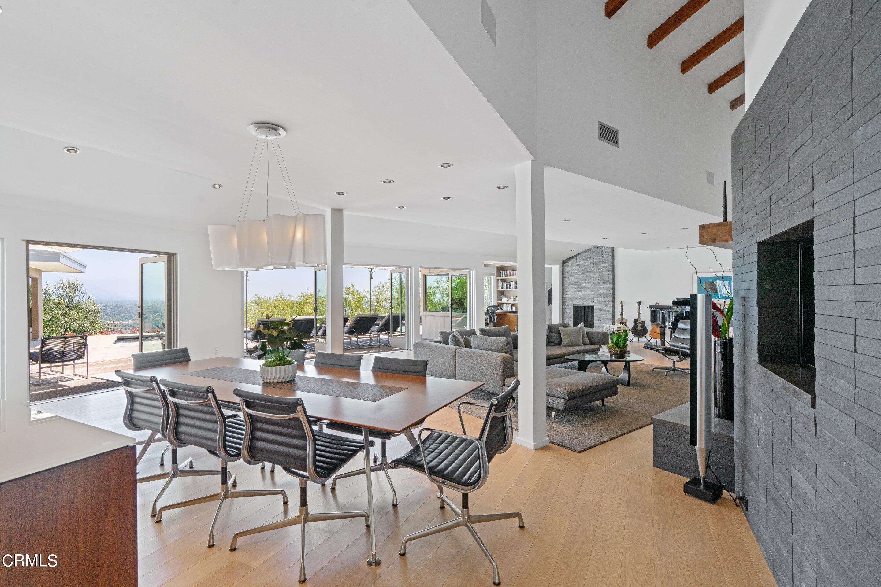 1460 Linda Ridge Road Pasadena, CA 91105 - Photo 17 of 63 a view of a dining room with furniture window and outside view