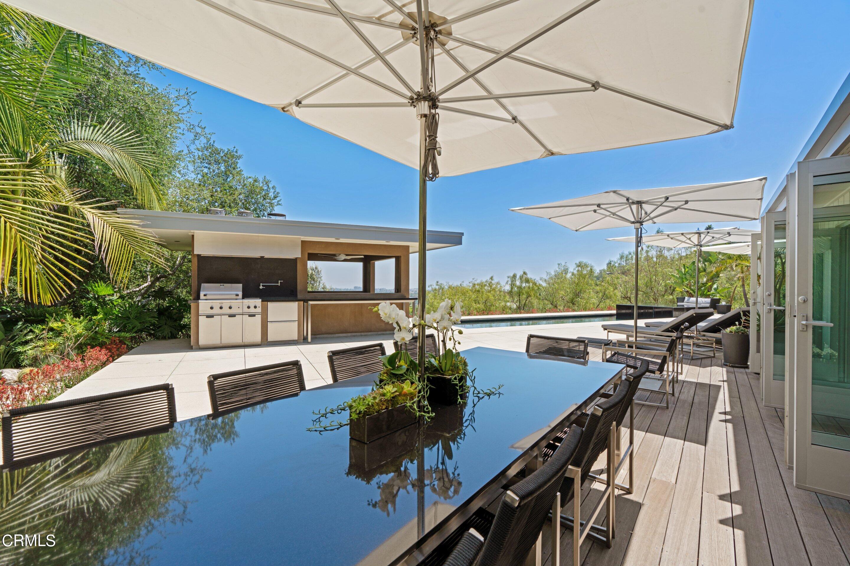 1460 Linda Ridge Road Pasadena, CA 91105 - Photo 51 of 63 a view of a patio with swimming pool