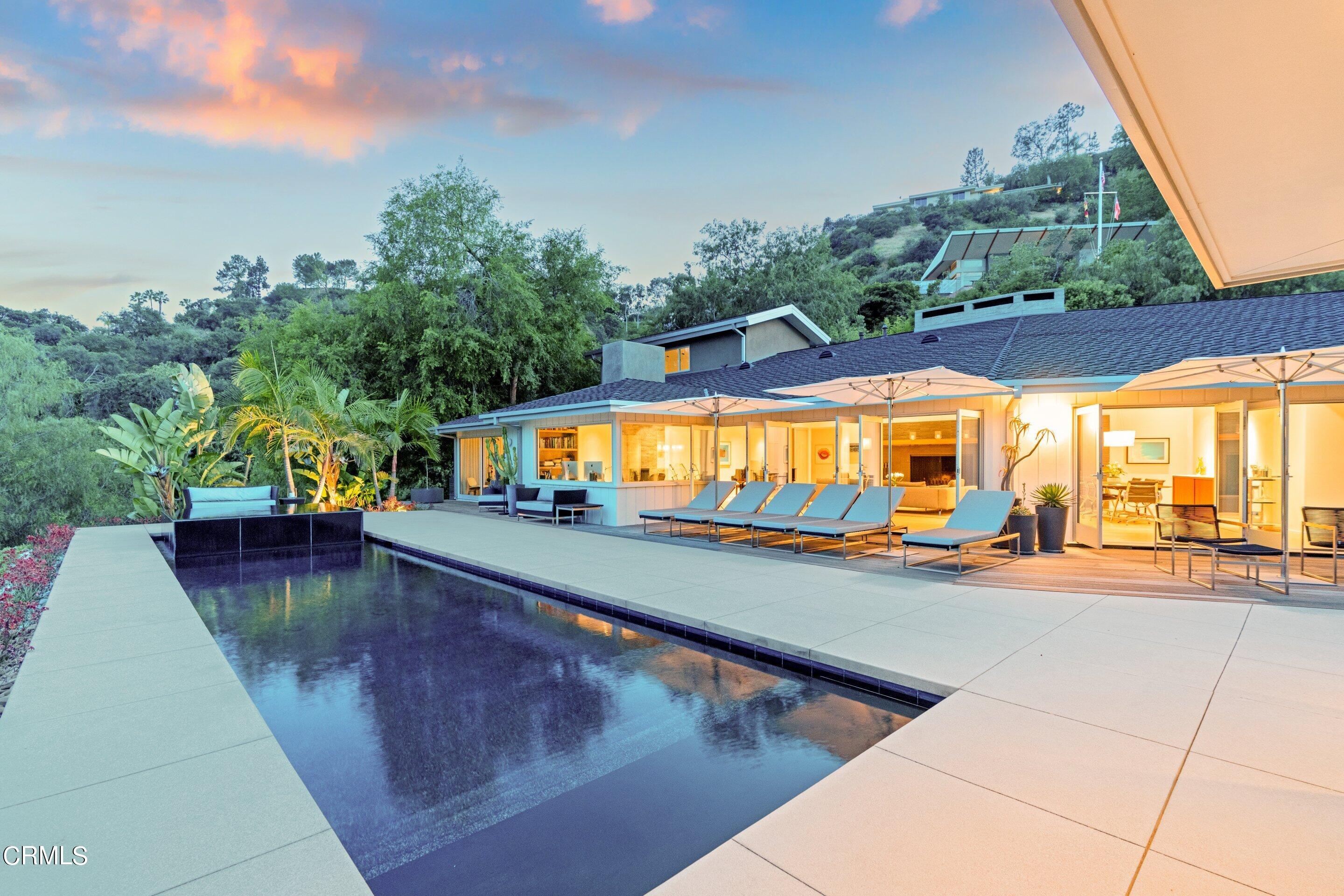 1460 Linda Ridge Road Pasadena, CA 91105 - Photo 58 of 63 swimming pool view from a balcony