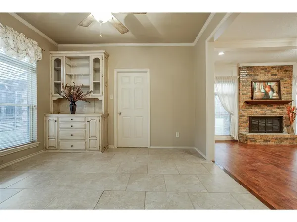 a view of a livingroom with a flat screen tv