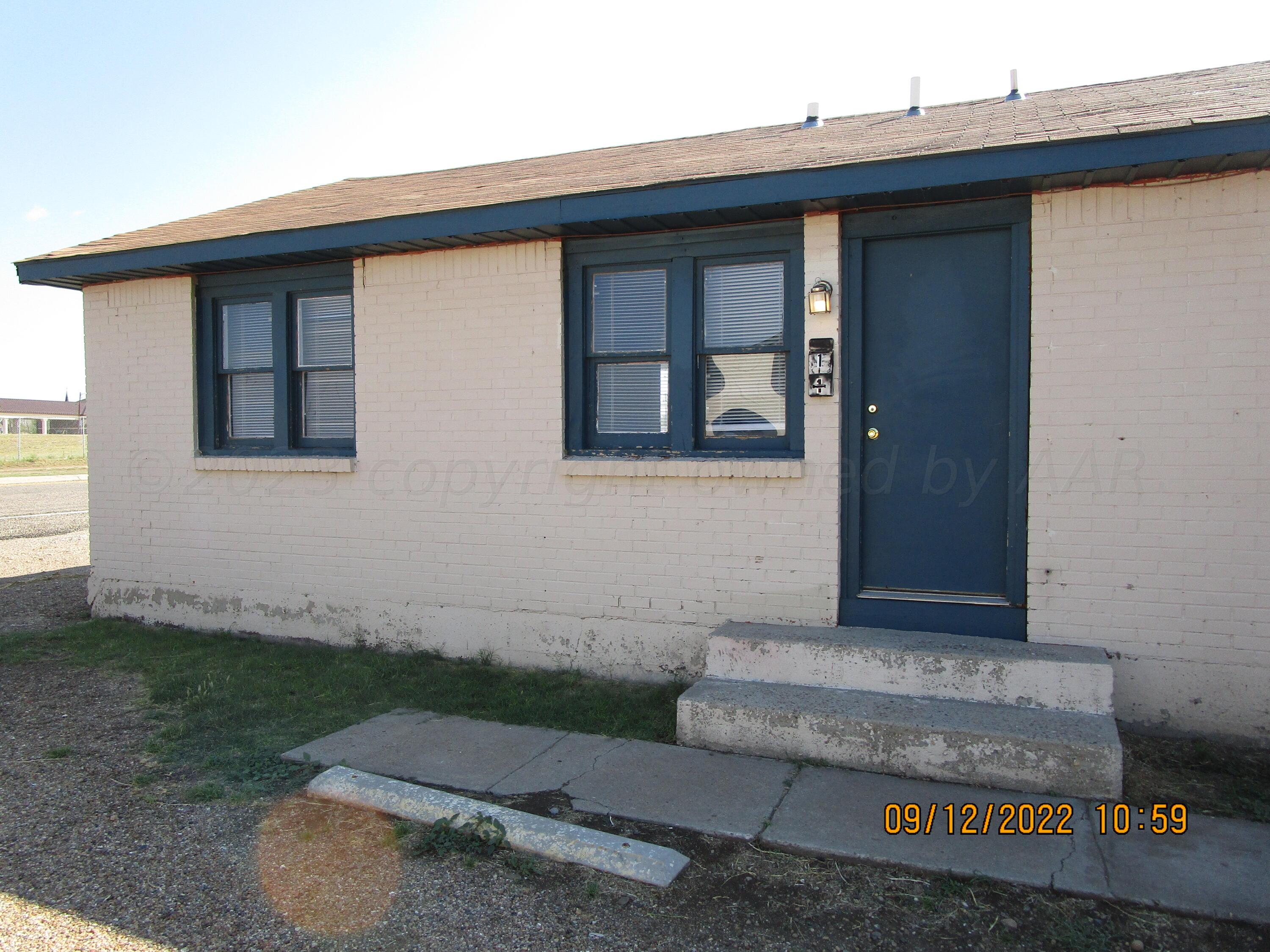 a front view of a house