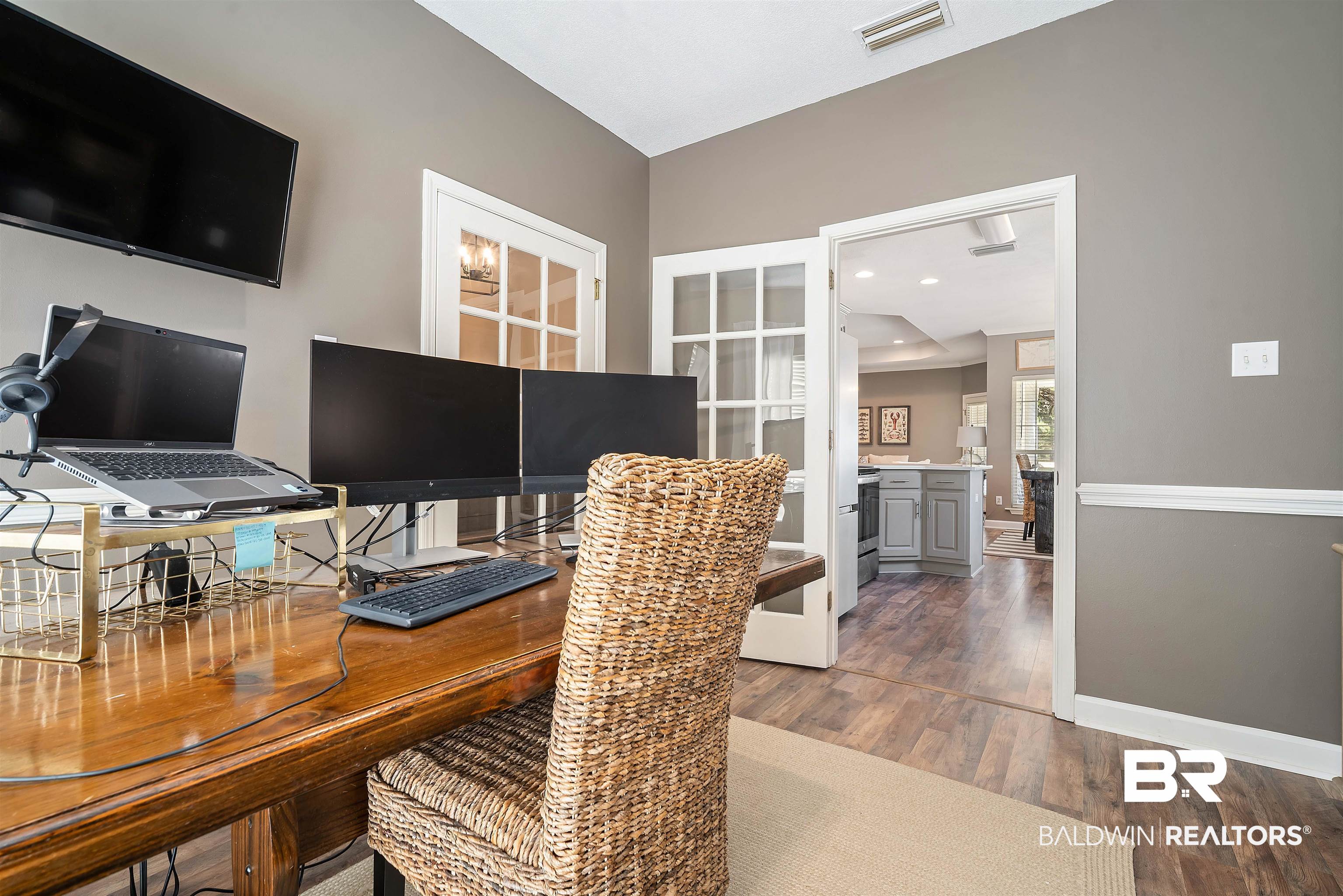 27288 Parker Lane Daphne, AL 36526 - Photo 11 of 29 Office featuring dark wood-style flooring and baseboards