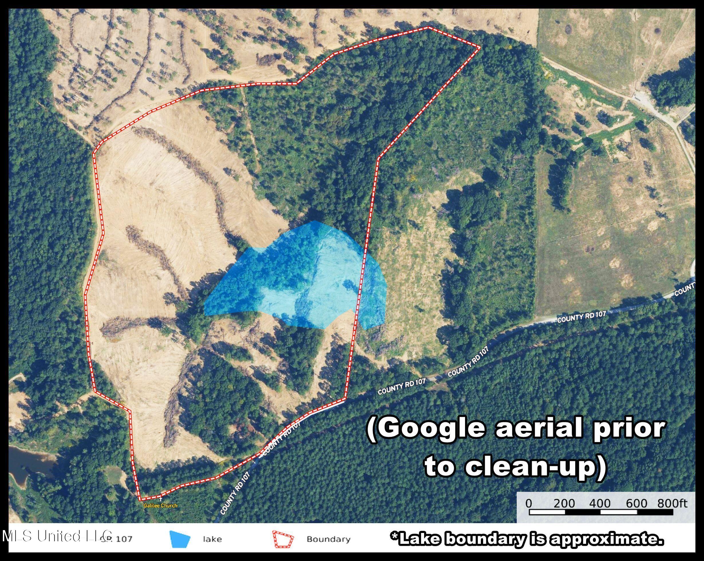 107 County Road Oxford, MS 38655 - Photo 4 of 82 74 aerial prior to clearing