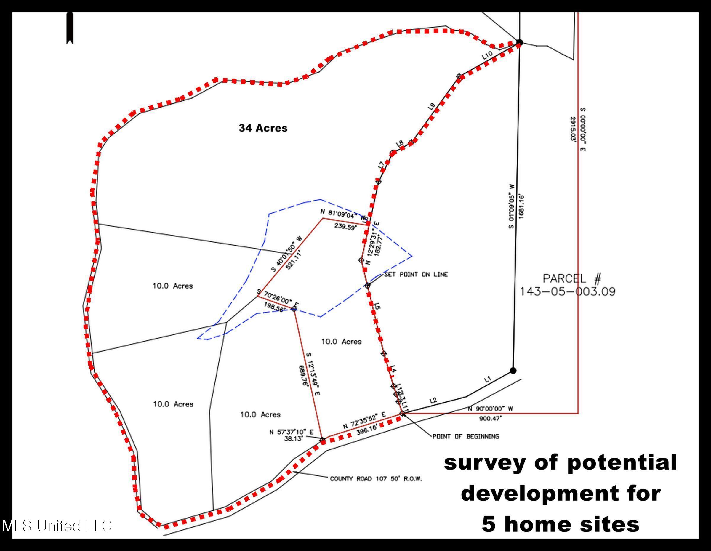 107 County Road Oxford, MS 38655 - Photo 6 of 83 survey for 5 home sites