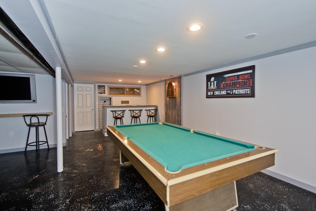 61 Arbor Road Enfield, CT 06082 - Photo 27 of 39 a room with pool table and kitchen view