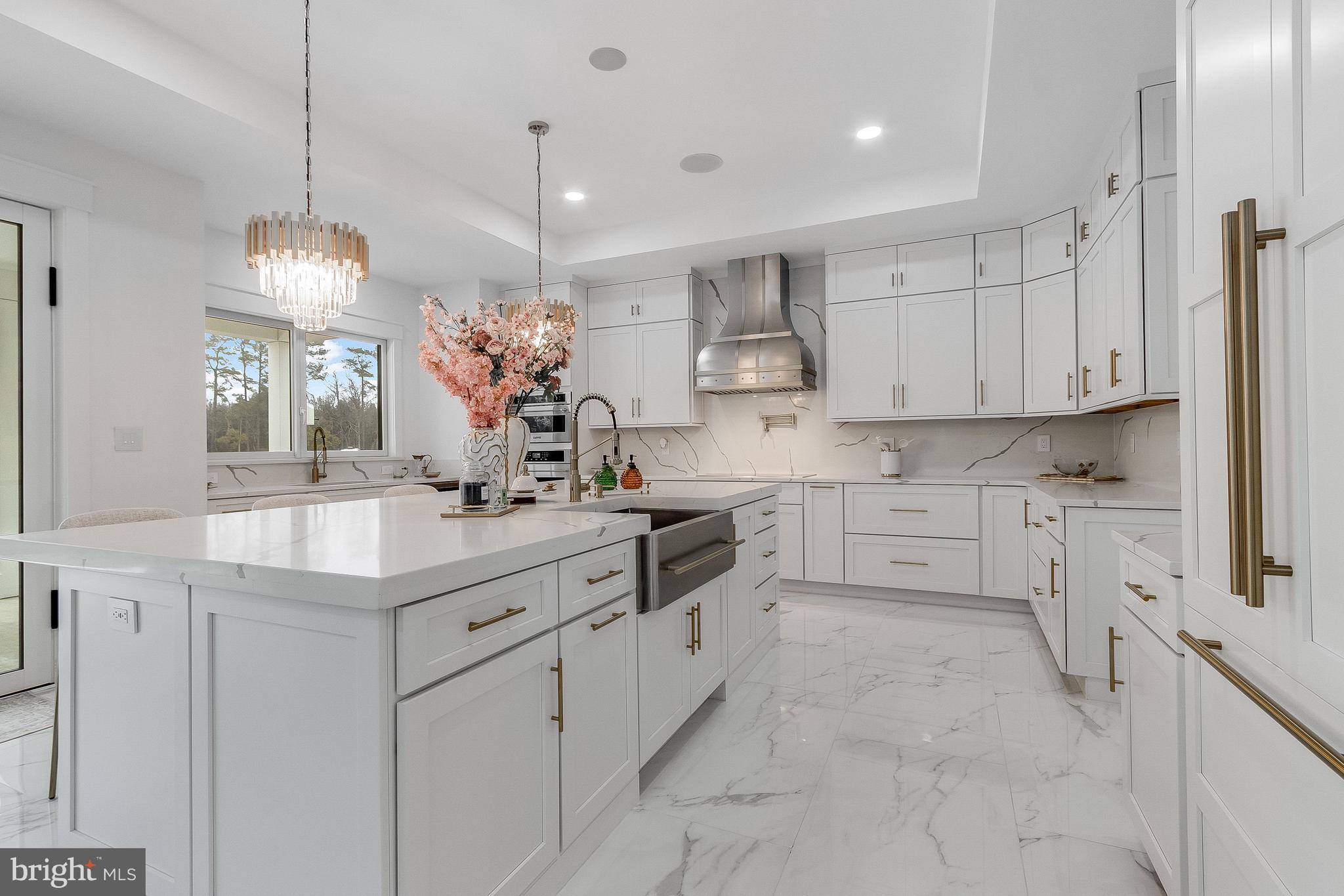 20157 West Piney Grove Road Georgetown, DE 19947 - Photo 5 of 104 a kitchen with kitchen island granite countertop white cabinets white stainless steel appliances with a sink and dishwasher