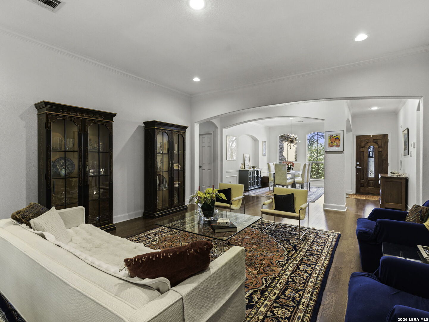 16107 La Madera Rio Helotes, TX 78023 - Photo 7 of 39 a living room with furniture and wooden floor