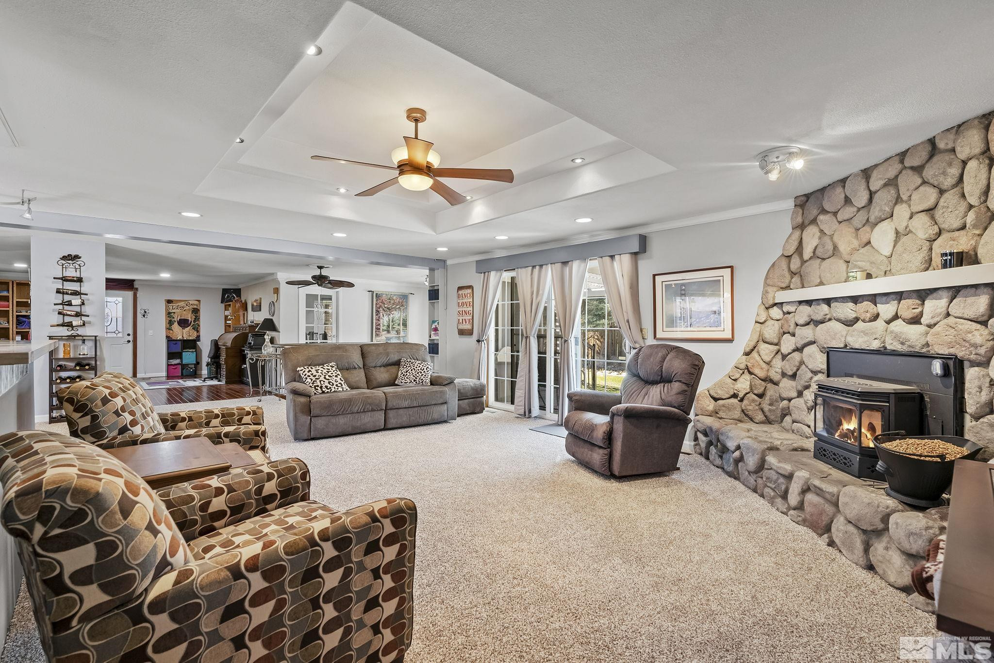 2 Lida Circle Carson City, NV 89706 - Photo 12 of 40 a living room with furniture and a fireplace