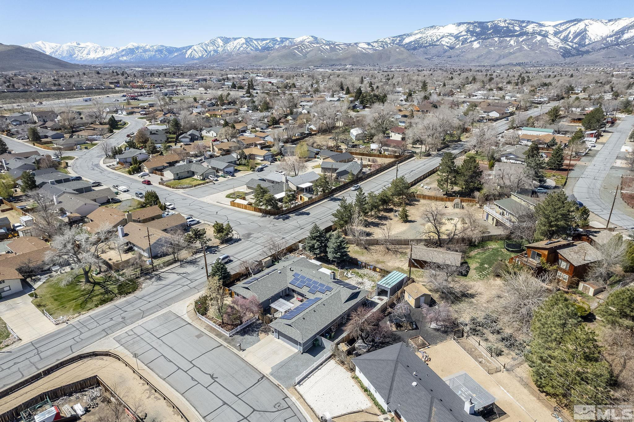 2 Lida Circle Carson City, NV 89706 - Photo 37 of 40 an aerial view of residential house with outdoor space