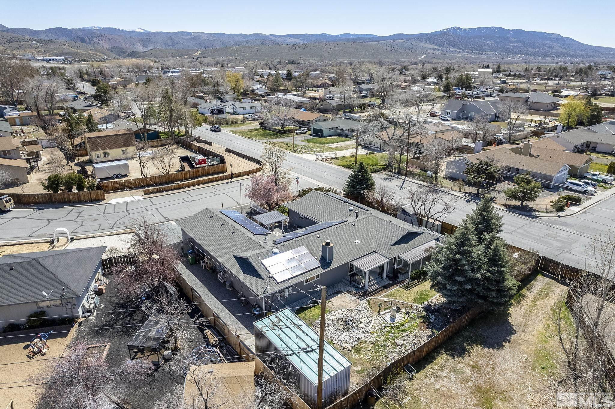 2 Lida Circle Carson City, NV 89706 - Photo 39 of 40 an aerial view of a house with a mountain