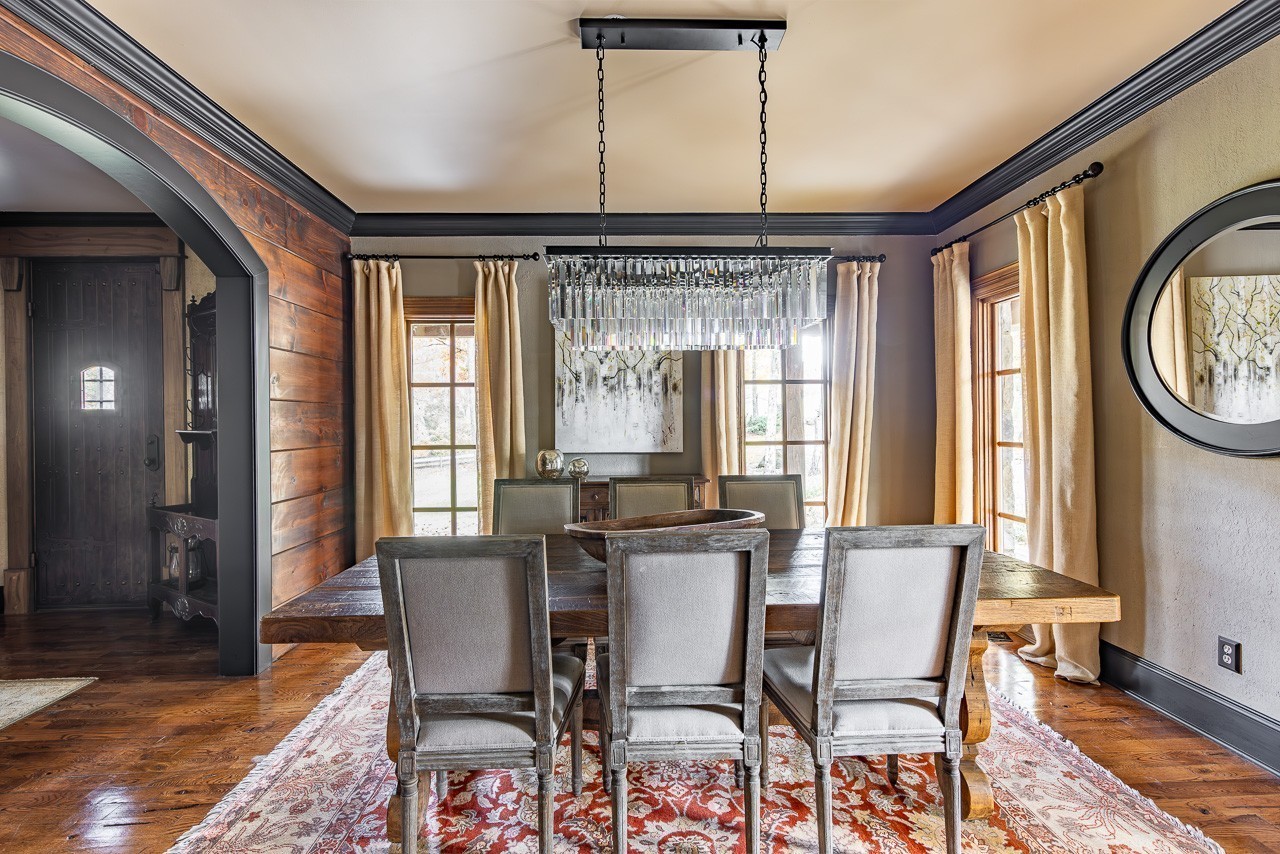 5551 Parker Branch Road Franklin, TN 37064 - Photo 19 of 67 a view of a dining room with furniture window and wooden floor