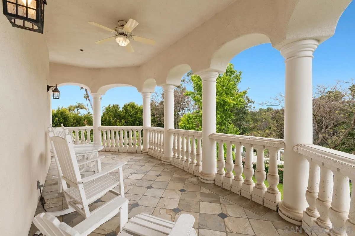 17032 Circa Oriente Rancho Santa Fe, CA 92067 - Photo 35 of 75 a view of a balcony with furniture