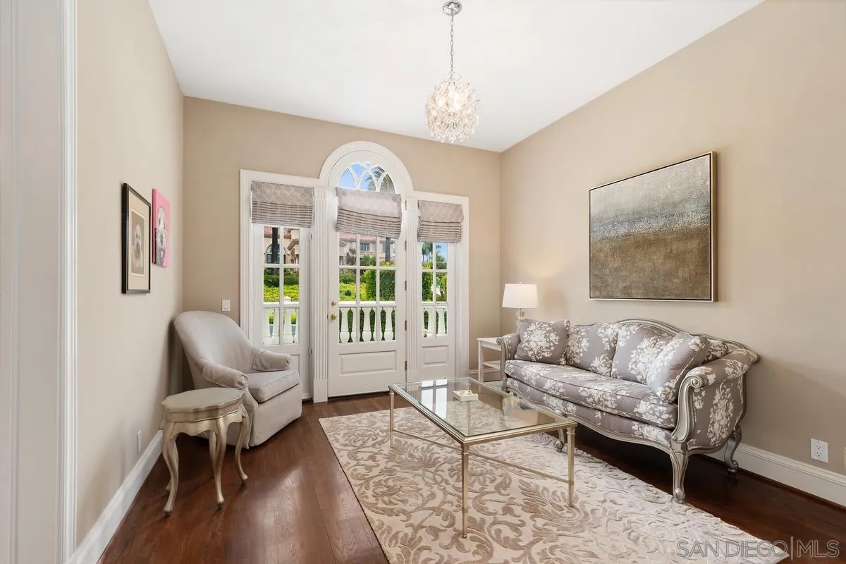 17032 Circa Oriente Rancho Santa Fe, CA 92067 - Photo 39 of 75 a living room with furniture and a window
