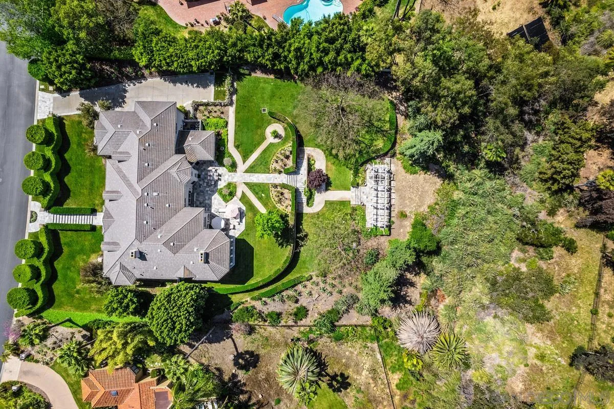17032 Circa Oriente Rancho Santa Fe, CA 92067 - Photo 75 of 75 an aerial view of residential house with outdoor space and a lake view