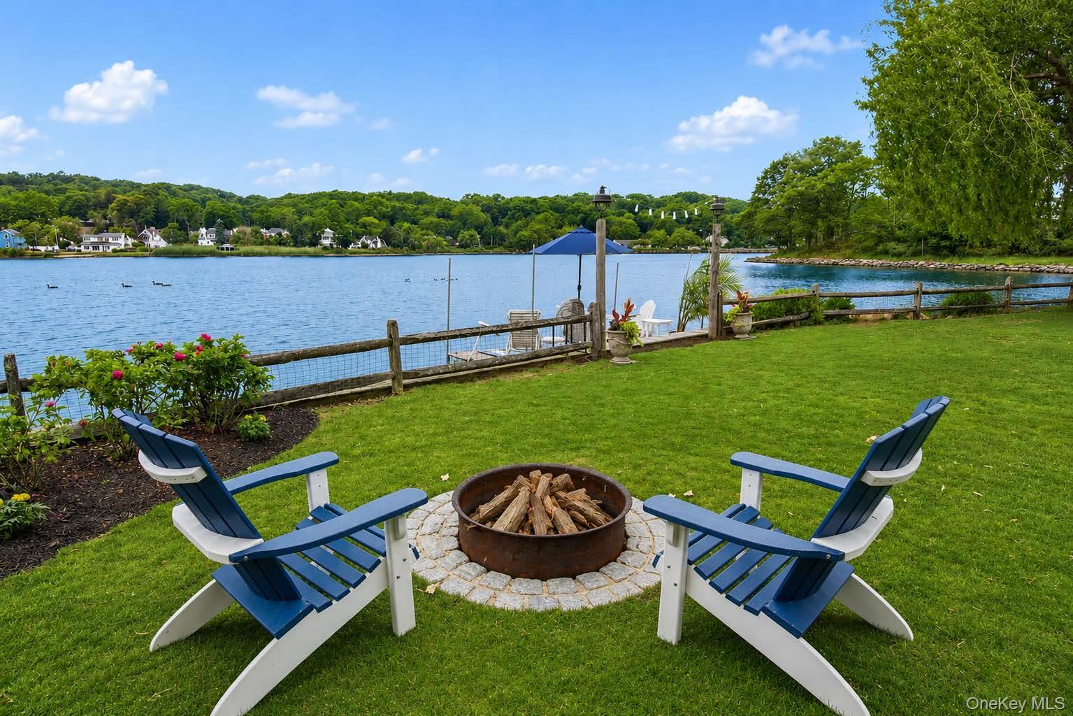 33 Prospect Road Centerport, NY 11721 - Photo 37 of 48 Cozy up by the fire pit while taking in the views.