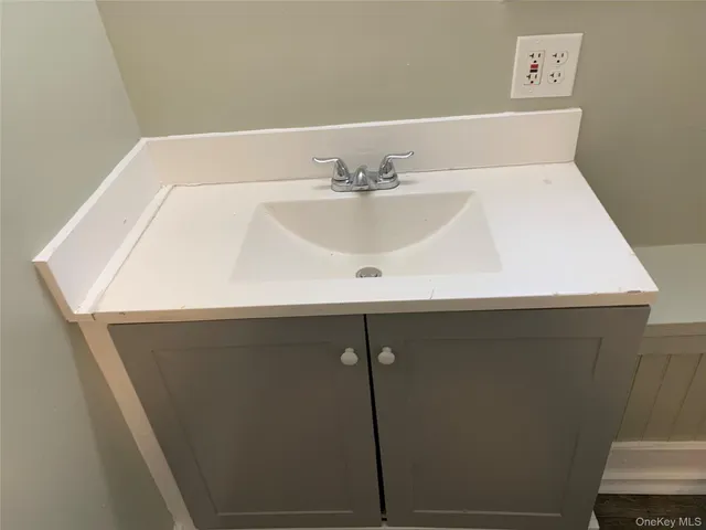 a bathroom with a sink
