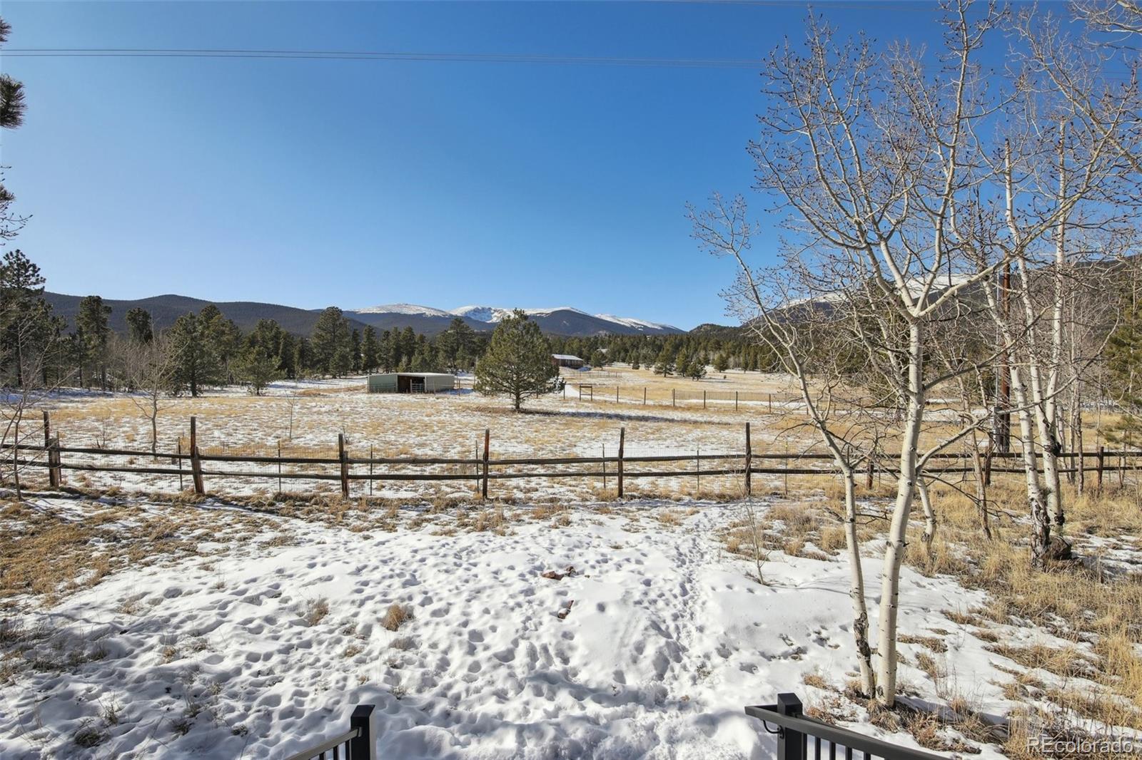 499 Clark Road Bailey, CO 80421 - Photo 20 of 27 a view of mountain with trees in background