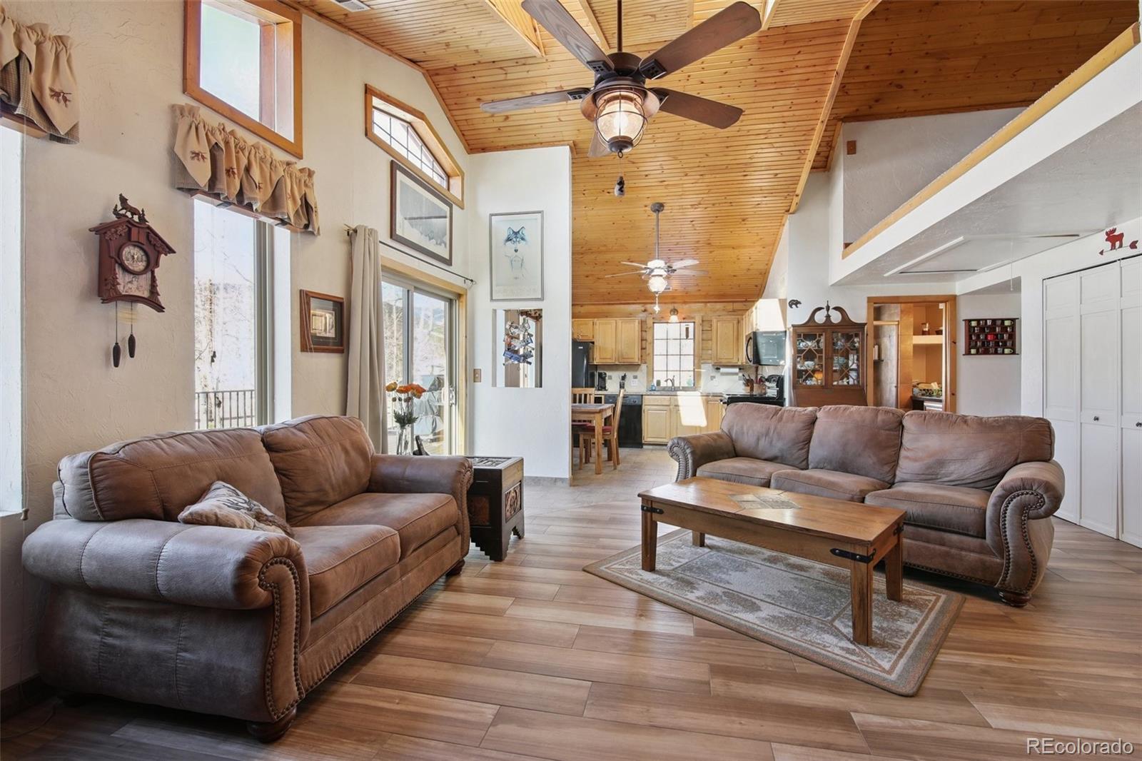 499 Clark Road Bailey, CO 80421 - Photo 5 of 27 a living room with furniture and a couch