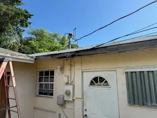 a front view of a house