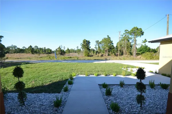 a view of an outdoor space and yard