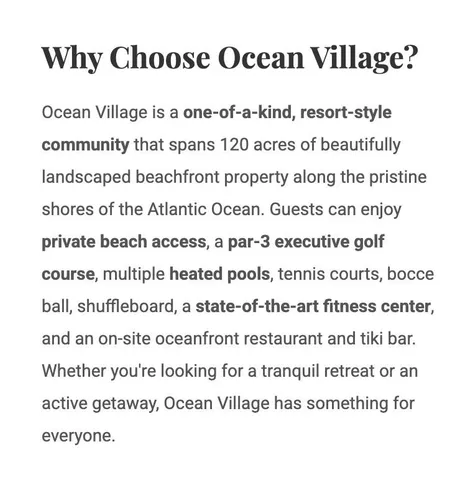 $5,400 | 2400 South Ocean Drive, Unit 7616, Fort Pierce, FL 34949
