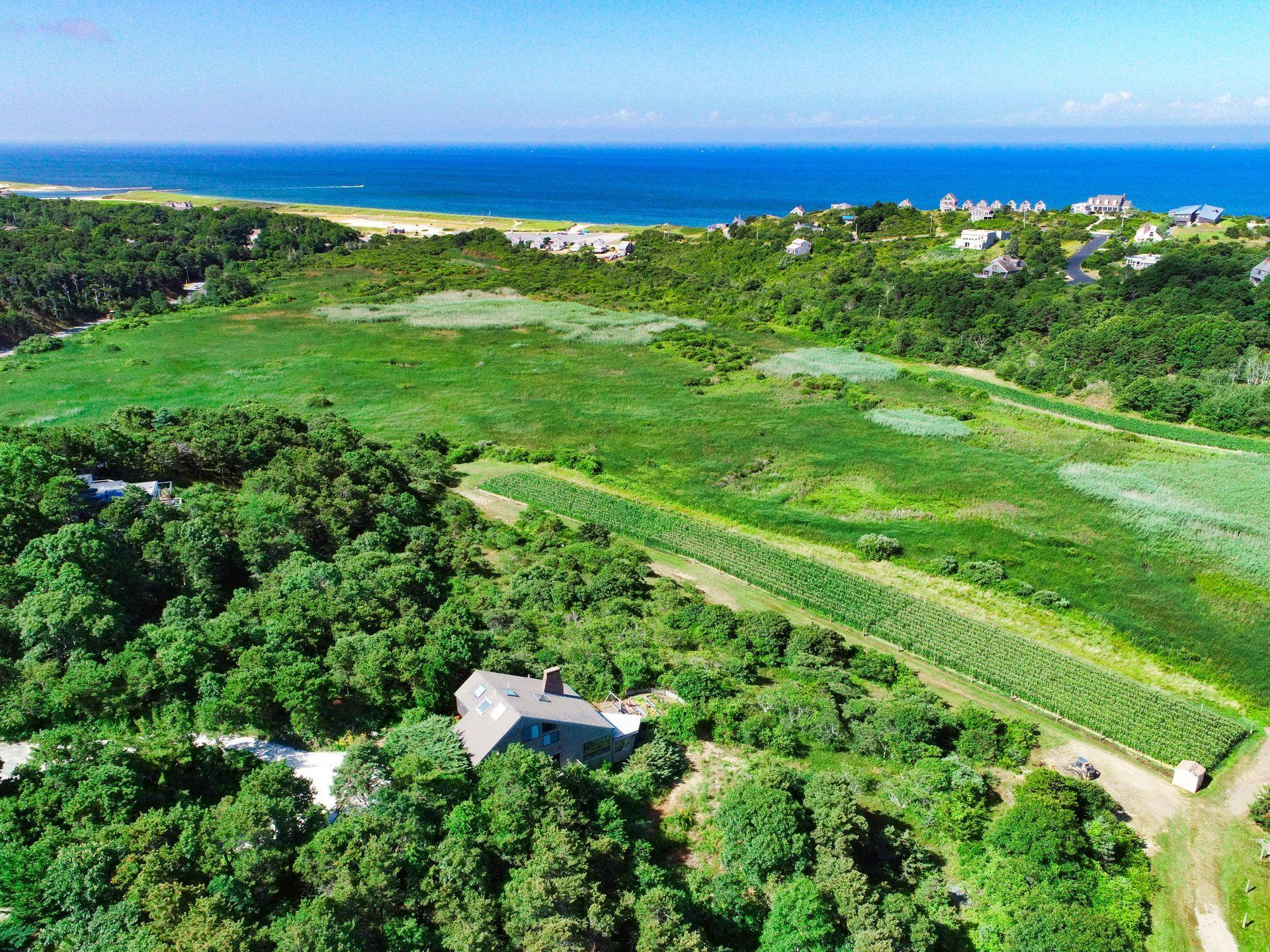 19 Resolution Road Truro, MA 02666 - Photo 7 of 32 a view of a garden with an ocean
