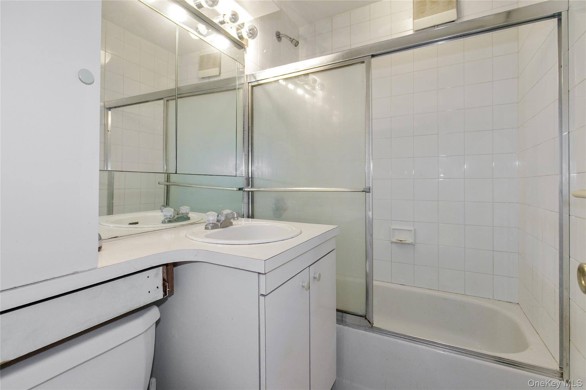 15 Canterbury Road, Unit C10 Great Neck, NY 11021 - Photo 11 of 22 a bathroom with a sink and mirror