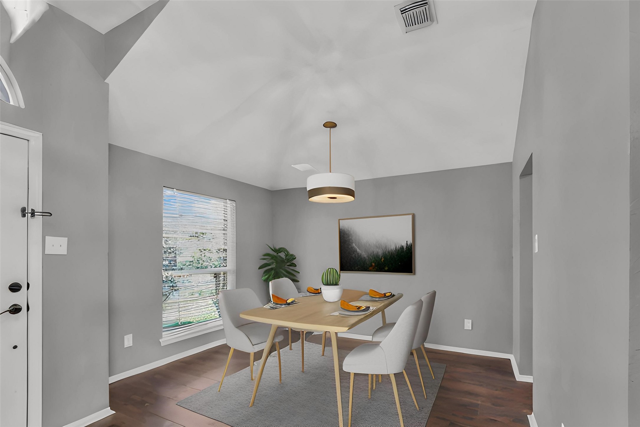 15503 West Little York Road Houston, TX 77084 - Photo 5 of 22 a view of a dining room with furniture window and wooden floor