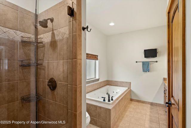 a bathroom with a shower and a sink