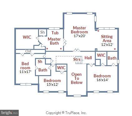 12607 Belmont Ridge Road Reisterstown, MD 21136 - Photo 26 of 28 Measurements and layout of upstairs