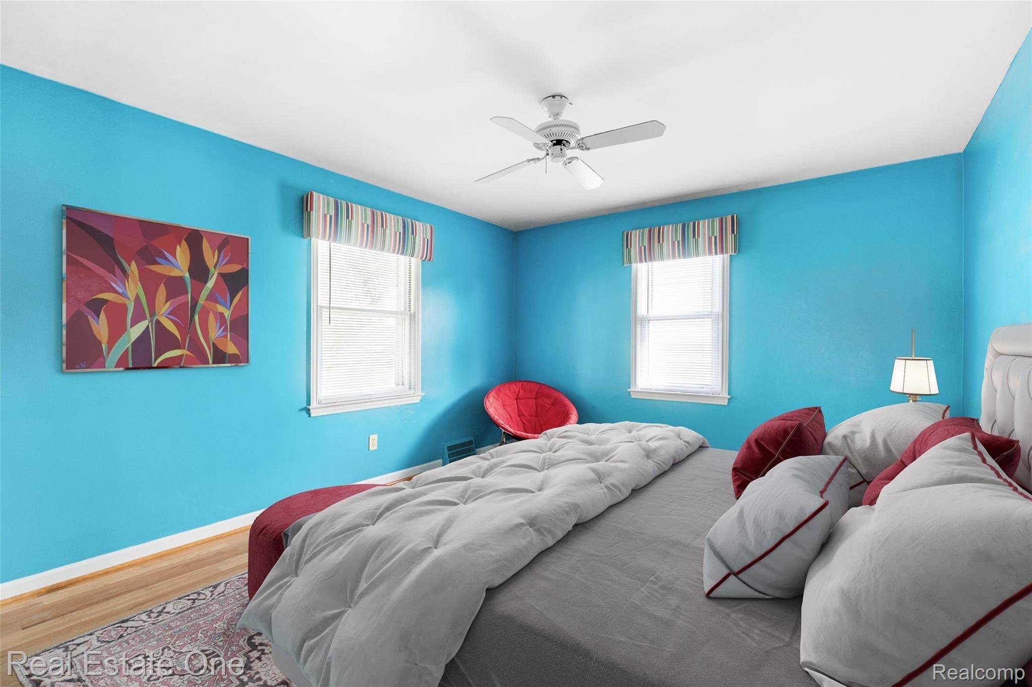 1186 Harvard Road Berkley, MI 48072 - Photo 16 of 26 roomy 13x12 "Master" Bedroom (with virtual staging)