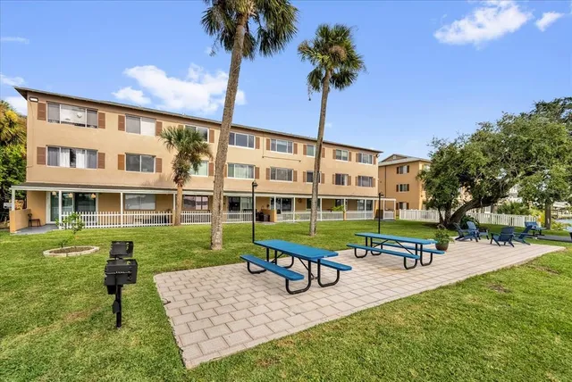 a house view with a garden space