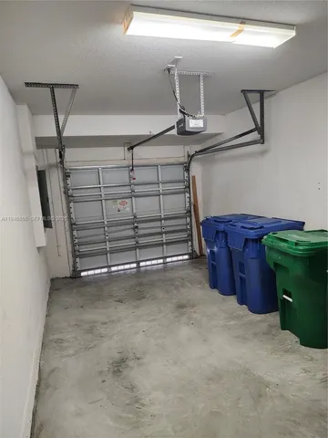 a view of a garage room