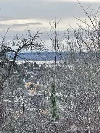 a view of a snow on the beach