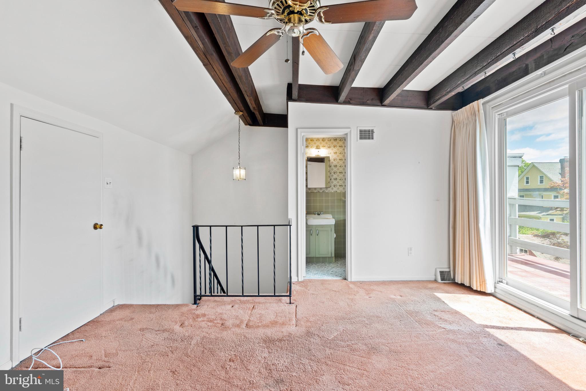 15 Llanfair Road, Unit B Ardmore, PA 19003 - Photo 15 of 25 a view of a hallway with a ceiling fan