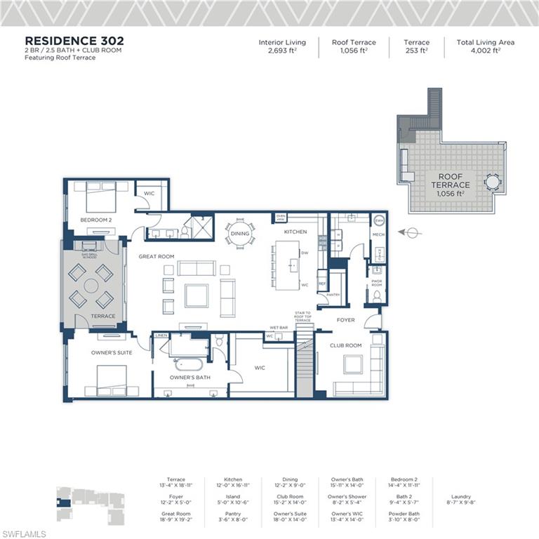 233 12th Street South, Unit 302 Naples, FL 34102 - Photo 11 of 11 302 Floor Plan