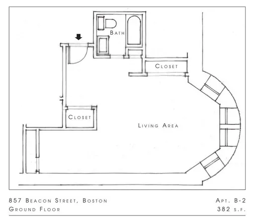 a front view of a building