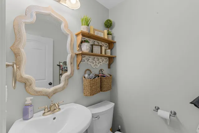 a view of a yard with a trees