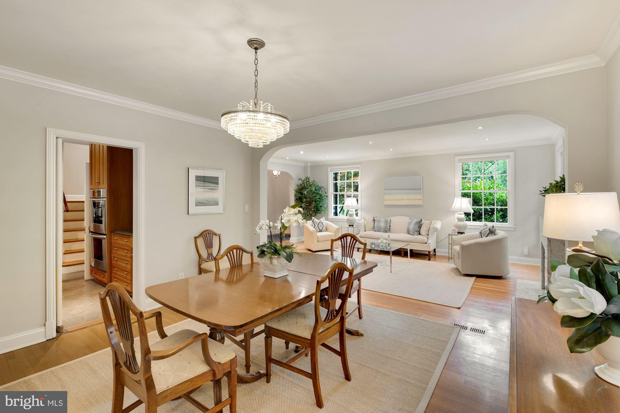 4480 Dexter Street Northwest Washington, DC 20007 - Photo 8 of 33 Spacious Formal Dining and Living Rooms